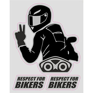 Adesivi Respect for biker - GAT GAT