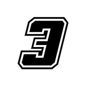 GAT - Numeri e lettere adesive Race moto GP - GAT - Numeri e lettere adesive