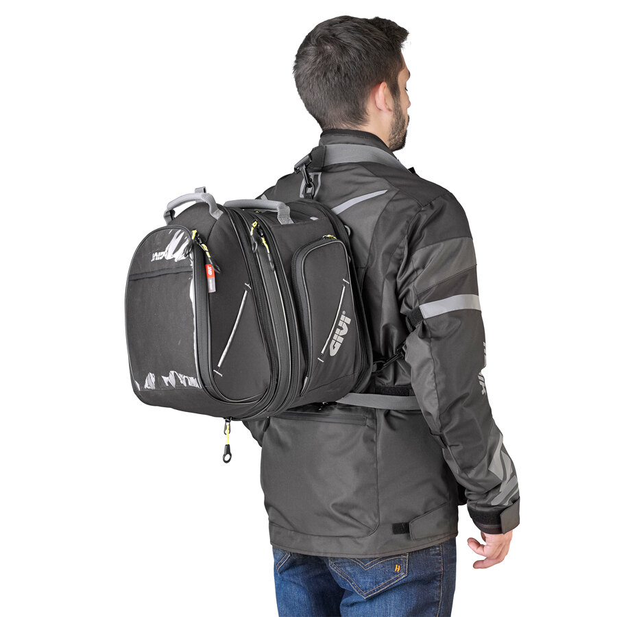Borsa Magnetica Per Serbatoio Moto - Capacit&agrave; Grande, Con Tasca Trasparente Per Cellulare