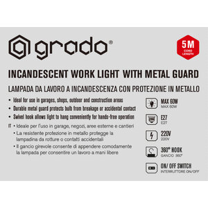 Lampada multiuso Da lavoro con cavo - GRADO