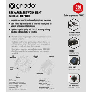 Lampada multiuso Ricaricabile - GRADO