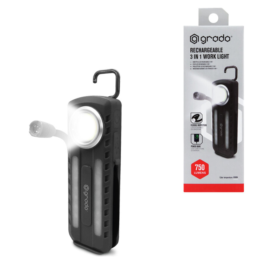Lampada multiuso Ricaricabile - GRADO