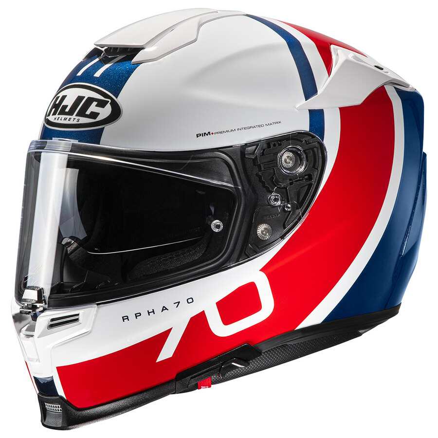 Casco Integrale RPHA70 Paika HJC color Bianco/blu/rosso - Speedup.it