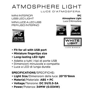 Luce di cortesia LED d'atmosfera - HYX
