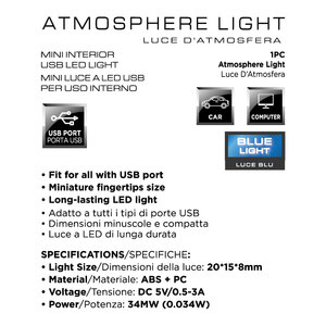 Luce di cortesia LED d'atmosfera - HYX