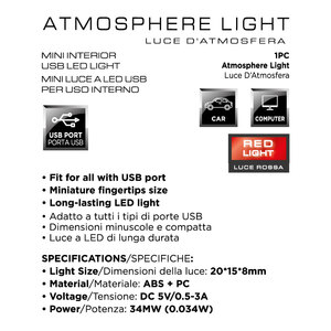Luce di cortesia LED d'atmosfera - HYX