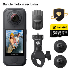Action Cam X4 Air Bundle super pack accessori moto - INSTA360 INSTA360