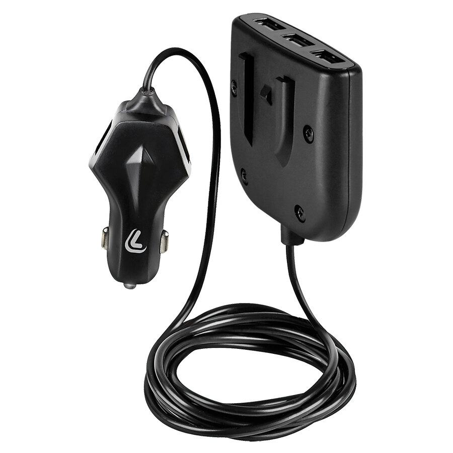 Sdoppiatore Accendisigari Auto 100W Con 3 Porte DC E 4 USB - Display Tensione E Interruttori - Foto 13