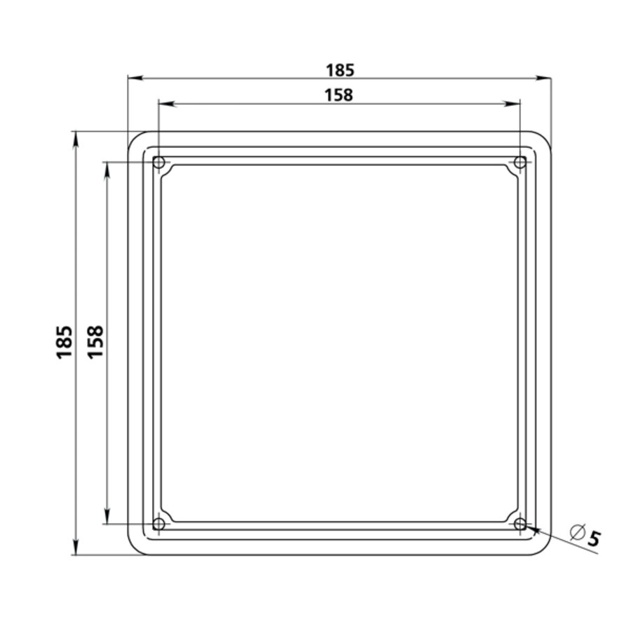 Cornice Per Targa Lampa 185x185 Mm - Design Moderno E Durevole - Foto 11