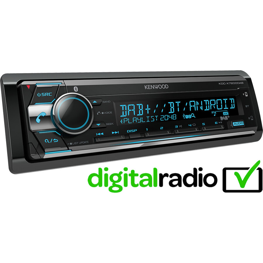 Car stereo DIN singolo Kenwood KDCX7200DAB Car Stereo Speedup