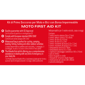 Kit primo soccorso Per moto e bici DIN 13167 - KIKSAFE