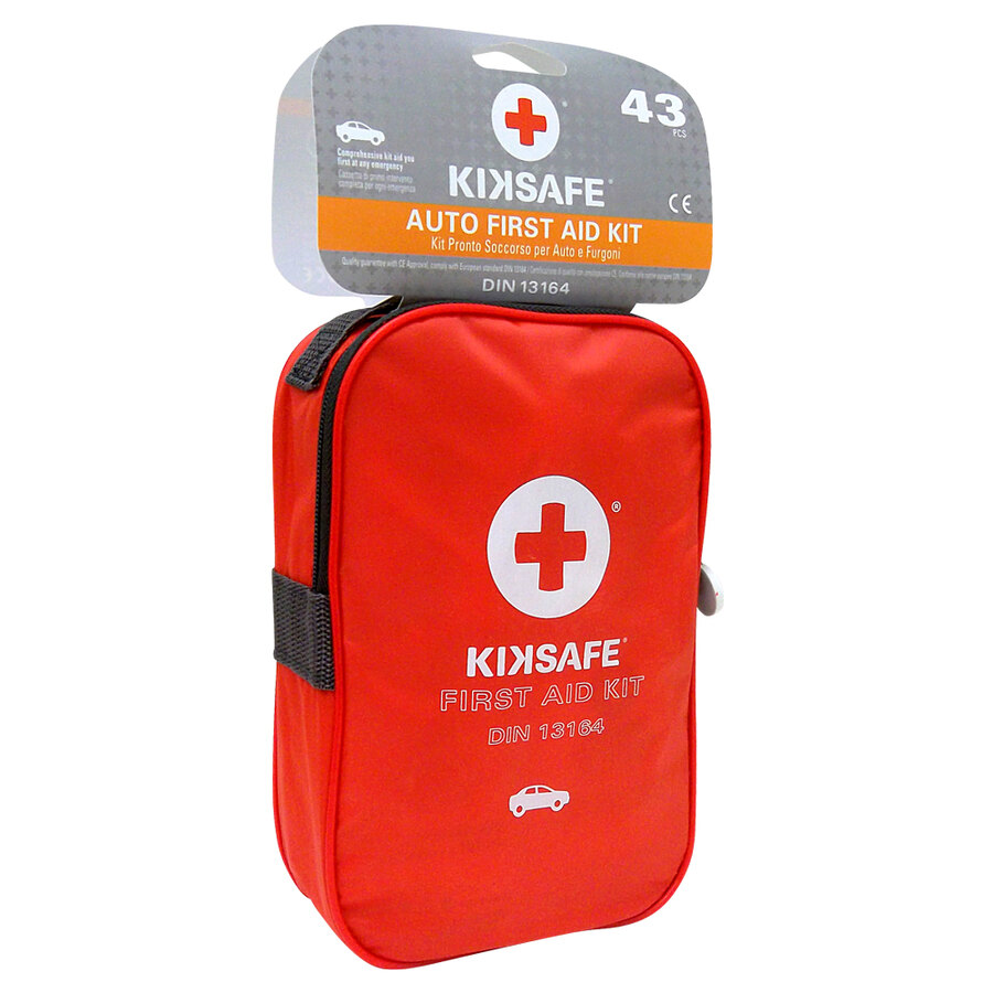 Kit Pronto Soccorso Auto Rau | Con Gilet E Triangolo, Rosso, Conforme DIN 13164 - Foto 10
