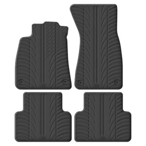 Tappeti in gomma-Pvc specifico Audi A5 Avant 2024> - LAMPA Audi A5 Avant 2024 > cambio automatico LAMPA