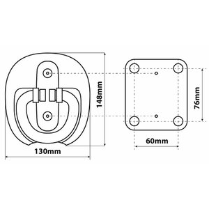 Anello fissaggio a pavimento Shield 4 - LAMPA