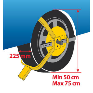 Antifurto meccanico Wheel Clamp - LAMPA