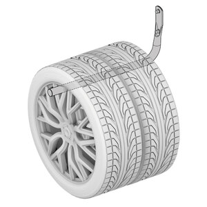 Magazzinaggio ruote Set ganci XL Wheel hangers - LAMPA