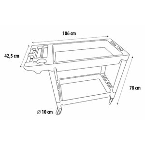 Carrello per attrezzi Tools Trolley - LAMPA