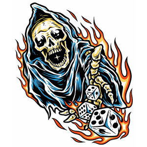 Adesivi Dice Reaper - LETHAL THREAT LETHAL THREAT