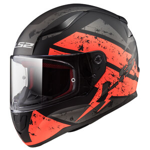 Casco Integrale FF353 Rapid Deadbolt LS2 HELMETS color Nero opaco/arancio -  Speedup.it