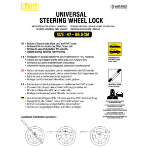 Antifurto meccanico Steering Wheel Lock - LUKETT