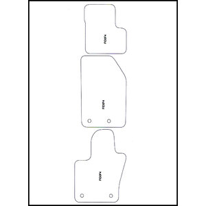 Tappeti in moquette specifico Raso Fiat 500X - MINERVA Fiat 500X 2014-