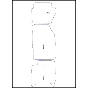 Tappeti in moquette specifico Raso Ford Fiesta - MINERVA Ford Fiesta 2013-2017