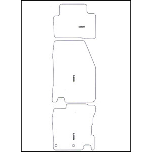 Tappeti in moquette specifico Raso Nissan QASHQAI - MINERVA Nissan QASHQAI 2014-