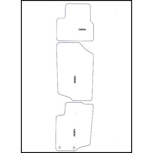 Tappeti in moquette specifico Raso Peugeot 207 - MINERVA Peugeot 207 2006-