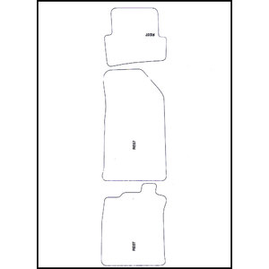 Tappeti in moquette specifico Raso Renault CLIO - MINERVA Renault CLIO 2005-2009