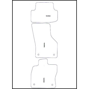 Tappeti in moquette specifico Prestige Nero Volkswagen Golf VI - MINERVA Volkswagen Golf VI 2012-