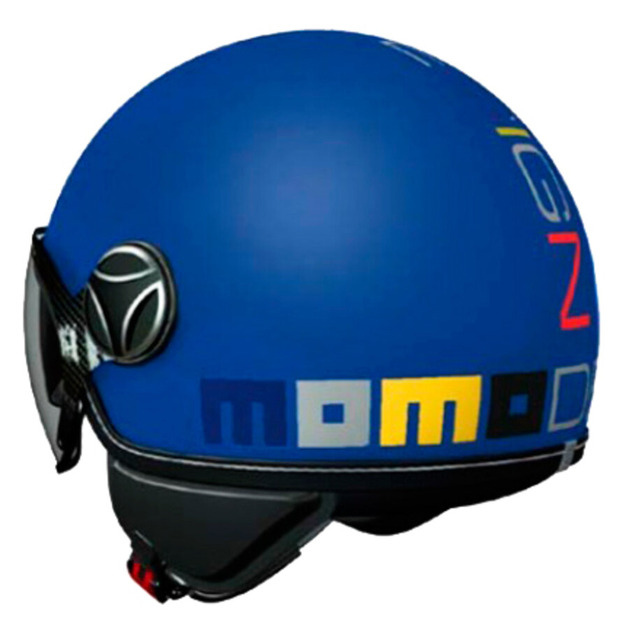 Casco bambino Jet FGTR MOMO DESIGN color Blu opaco - Speedup.it