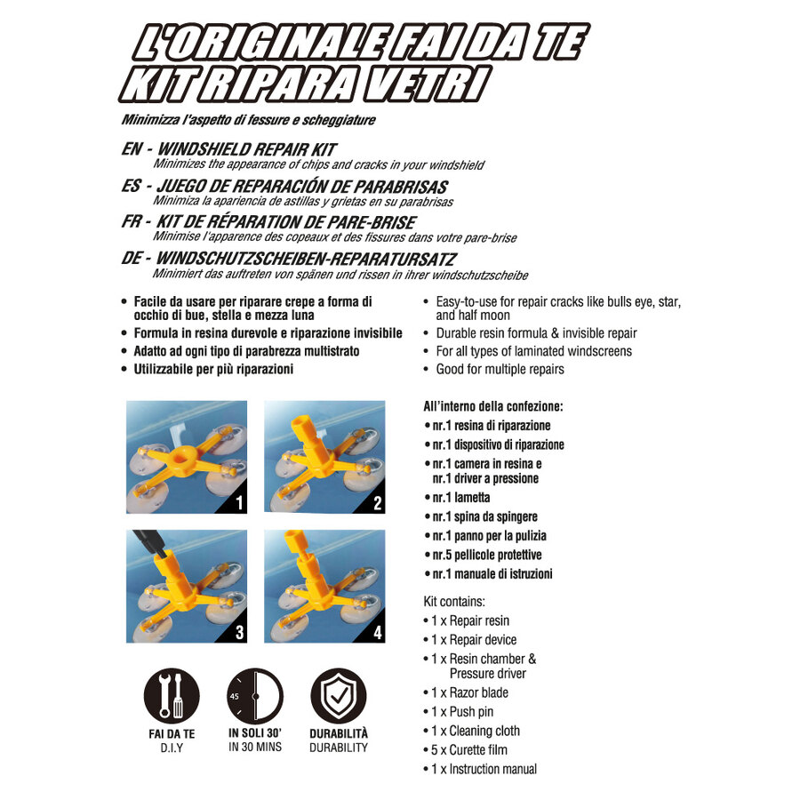 Premium 2 X Window + PPE Repair Kit Clears Condensation Inside