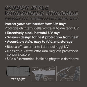 Parasole per parabrezza Carbon - NEXUS