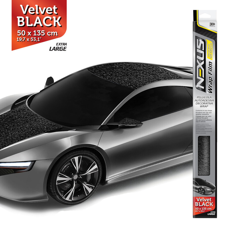 Pellicola adesiva wrapping Velluto nero Extra Large - NEXUS