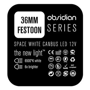 Lampadina a siluro a led SV8,5 Canbus Obsidian - NOMURA