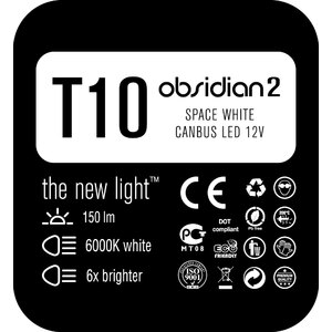 Lampadina T10 a led Obsidian - NOMURA