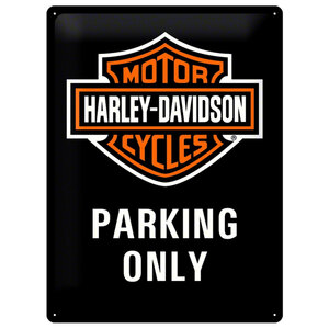 Cartello in latta Harley Davidson Parking Only - NOSTALGIC ART NOSTALGIC ART