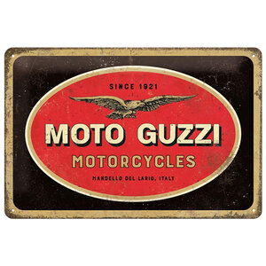 Cartello in latta Moto Guzzi - NOSTALGIC ART NOSTALGIC ART