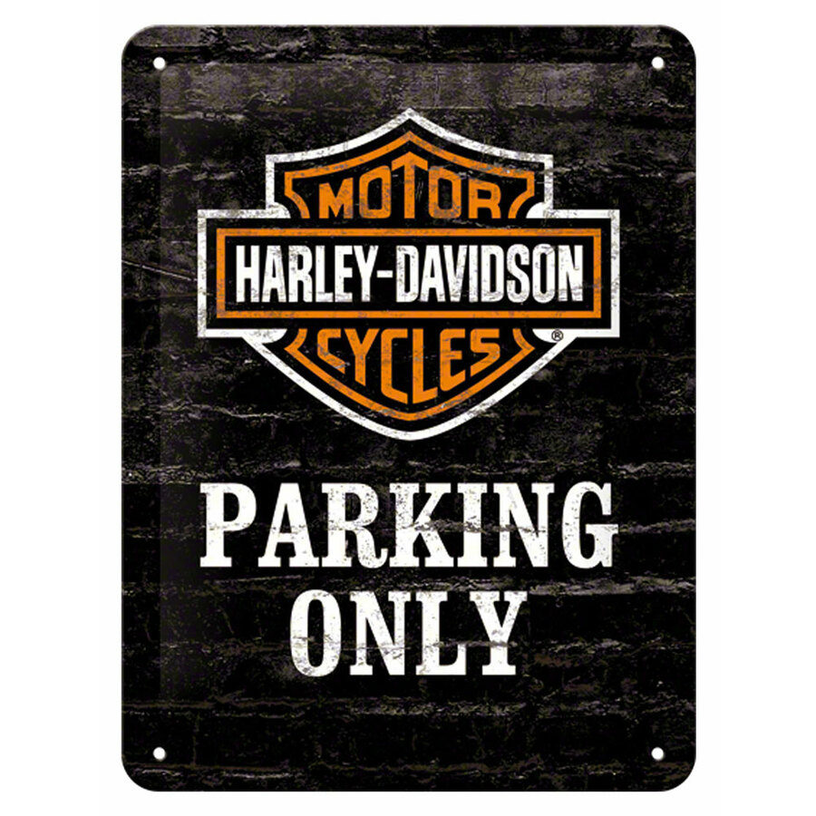 Cartello in latta Harley Davidson Parking Only - NOSTALGIC ART