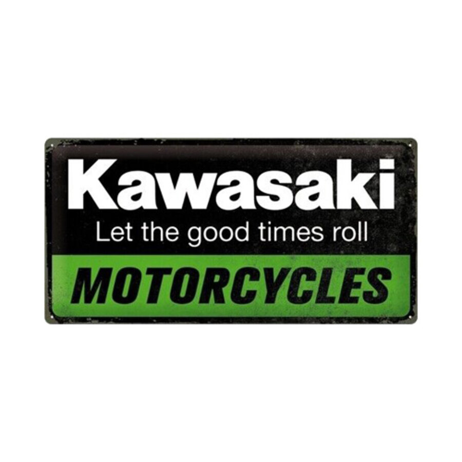 Cartello in latta Kawasaki - NOSTALGIC ART