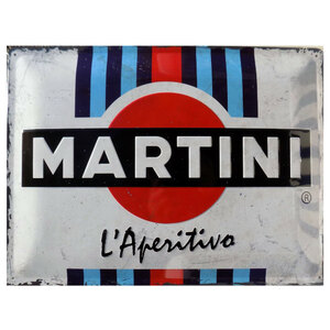 NOSTALGIC ART - Cartello in latta Martini - NOSTALGIC ART - Cartello in latta