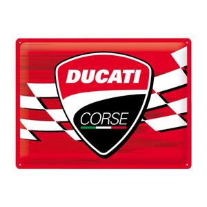 NOSTALGIC ART - Cartello in latta Ducati Corse - NOSTALGIC ART - Cartello in latta