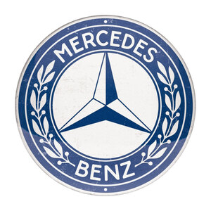 NOSTALGIC ART - Cartello in latta Mercedes-Benz - NOSTALGIC ART - Cartello in latta
