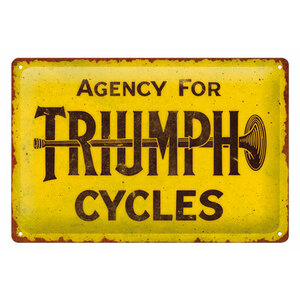 NOSTALGIC ART - Cartello in latta Triumph - NOSTALGIC ART - Cartello in latta