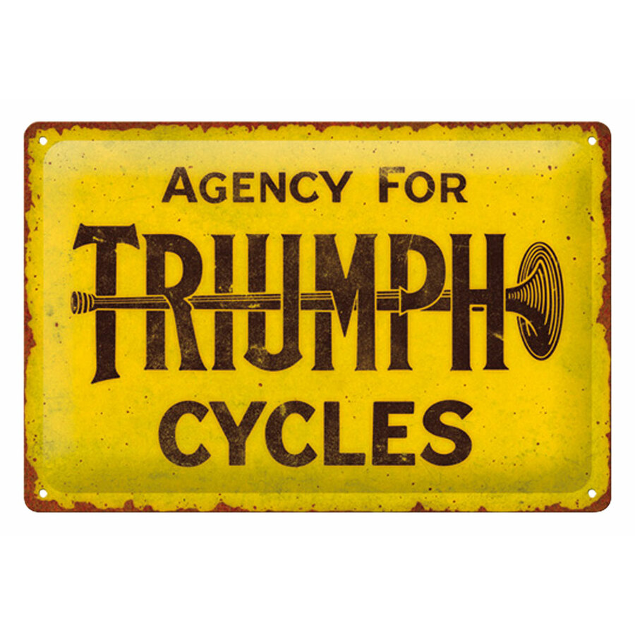 Cartello in latta Triumph - NOSTALGIC ART