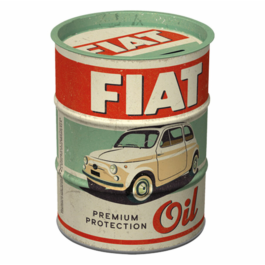 Salvadanaio Fiat - Premium Protection Oil - NOSTALGIC ART