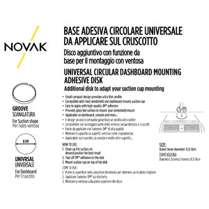 Adattatori e disco cruscotto - NOVAK