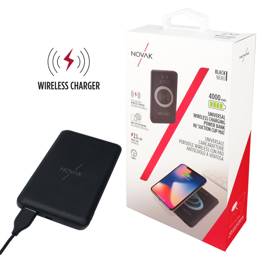 Supporto-caricabatteria wireless - NOVAK