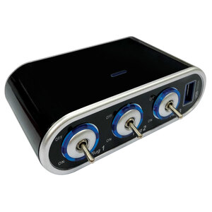 Sdoppiatore presa accendisigari con USB 3 socket + 1 USB - NOVAK