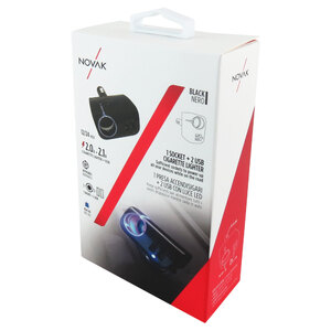 Sdoppiatore presa accendisigari con USB 1 socket + 2 USB - NOVAK